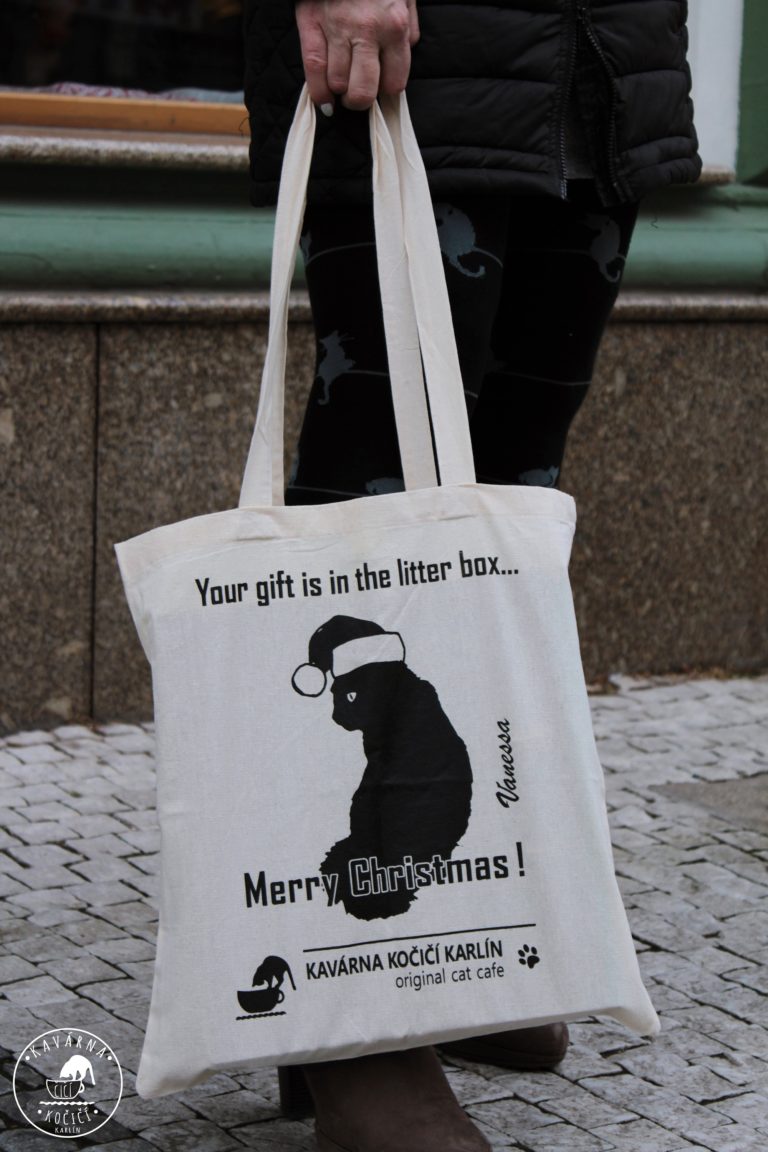 Látková taška vánoční